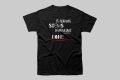 Quote printed Black Premium T-Shirt. 