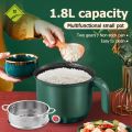 Multi Function Cooker 1.8l Double Layer Electric Cooker Non Stick Pan With Steamer Mini Rice Cooker. 