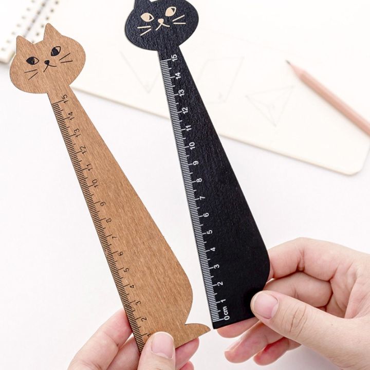New%20Cute%20Kitten%20Straight%20Ruler%20Wooden%20Scale%20Ruler%20Student%20Drafting%20Ruler%20Measuring%20Tools%20Kids%20DIY%20Scrapbooking%20Art%20Drawing%20Ruler%20-%20Image%204