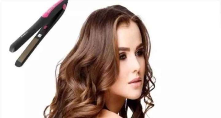 Kemei%20Black/Pink%20Flat%20Iron%20Professional%20Hair%20Straightener%20-%20KM-328%20-%20Image%205