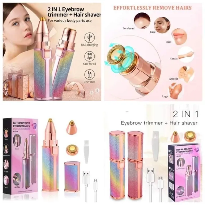 Rechargeable%202%20in%201%20Flawless%20Facial%20Razor%20for%20Women%20%7C%20Hair%20Remover%20&%20Eyebrow%20Trimmer%20-%20Image%203