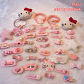 6/12/19/21Pcs Kawaii Hairpin Cartoon Student Hair Clip Children's Hair Accessories Gift For Girls Cute Barrette. 