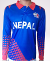 Nepal Full Sleeve Grade A Cricket Jersey For Men | 100% Polyester Full Sleeve Jersey For Men. 