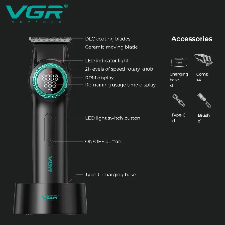 HOT%20VGR%20Hair%20Trimmers%20Rechargeable%20Haircut%20Machine%20Electric%20Clippers%20Professional%20Hair%20Trimmer%20Brushless%20Motor%20trimmer%20for%20men%20V-977%20-%20Image%202