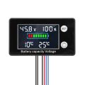 Battery monitor 9V 00V battery capacity voltmeter with LCD display. 