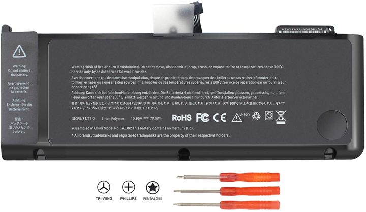 Battery for MacBook Pro A1382 A1286 Compatible with Apple MacBook Pro 15" A1286 (For Earlier or Late 2011, Mid 2012 Models Only) for MC721LL/A MC723LL/A 661-5844 020-7134-A