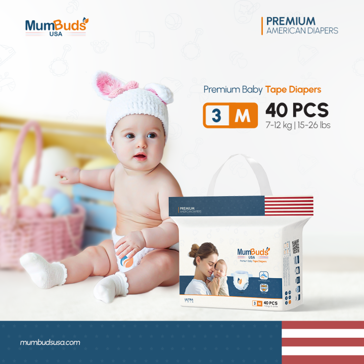 MumBuds%20USA%20ZIPLOCK%20Tape%20Style%20Diapers%20Size-3%20M%20(7%E2%80%9312%20kg)%2040%20Pcs%20%7C%20Ultra%20Thin,%20Soft%20&%20Breathable%20Baby%20Diapers%20-%20Image%203