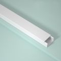 High Quality 1m Wire Conduit Rectangle Paintable Cable Trunking PVC Anti-extrusion Electric Wire Slot Office. 
