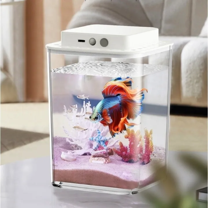 Multi-functional Transparent Betta Fish Intelligent Sensing LED Light ...