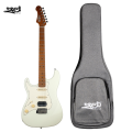 Jet Guitars JS 400 WH HSS Roasted Maple White Left Handed w/ Gigbag. 