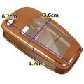 Gold Full-Protective TPU Remote Smart Key Cover with Keypad Film For Audi A1 A3 A4 S3. 