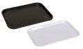 Set of 2 Big Size Melamine Serving Trays / Tray Platter Rectangular Shape 11x14 Inches Set of 2 (Black & White). 