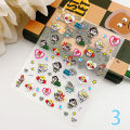 Cute Cartoon Bubble Mart Crybaby Nail Stickers Relief Nail Art DIY Decoration Embossed Nail Art Stickers Waterproof Stickers Mystic. 