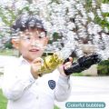 1Pcs Mini Gatling Bubble Machine Toy Kids Summer Outdooc Automatic Blower Pomperos Soap Bubble Toys Boys Girls Party Atmosphere. 