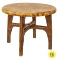 Dolphin Round Molded Plastic Table With Sturdy Legs. 