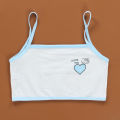 Teenage Bra - Soft 6-14 Years Student Cotton Cute Bralette Underwire Free - 1 piece. 