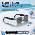 Smart Bluetooth Audio Sunglasses – New Black | Voice Assistant, Open-Ear Speakers, UV Protection, Hands-Free Control Glasses - Ojustore. 