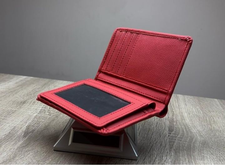 Simha Rashi Red Colour Pu Leather Wallet