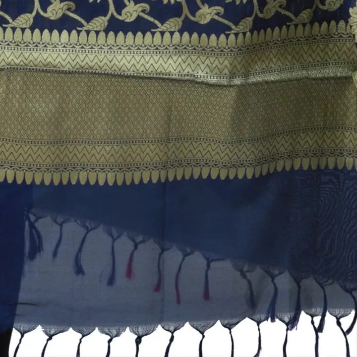 Blue%20Banarasi%20Flower%20Print%20Shawl%20For%20Women%20-%20Image%204