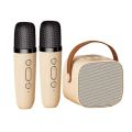 Multifunction Portable Mini Bluetooth Speaker Stereo Surround Karaoke Machine Wireless Dual Microphones K Song Subwoofer 3DStereo Amplifier Family. 