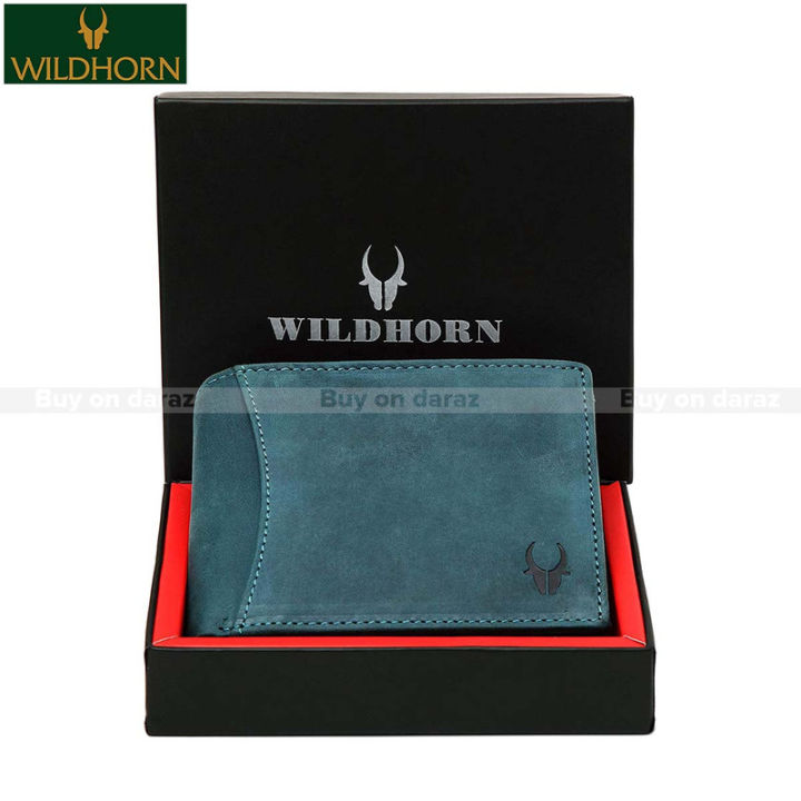 WildHorn%20Nepal%C2%AE%20RFID%20Protected%20100%25%20Men%20Leather%20Wallet%20(Blue%20Hunter)%20-%20Image%203