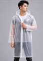 Transparent Waterproof Hooded Raincoat | Reusable Unisex Rain Jacket with Front Buttons. 