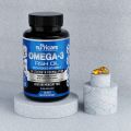 Nutricare Omega-3 Fish oil - 1400 MG Omega 3, 120 Softgels, 4 Month Supply | 12 MG Vitamin E | No Fishy Burps. 
