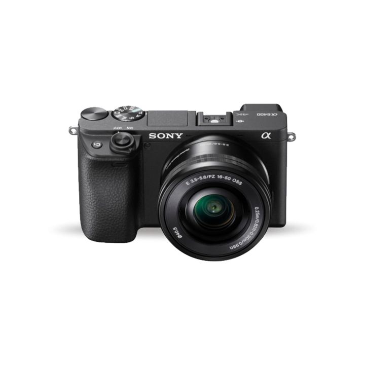 Sony Alpha ILCE-6400L 24.2MP Mirrorless Camera with 16-50mm Lens  with Free Bag and 16 Gb Card - Black