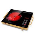 Infrared Cooker Electric Hot Plate for Cooking, Dual Control Infrared Cooktop Portable Countertop Burner Glass Plate Electric Cooktop. 