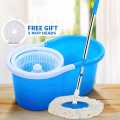 Easy Magic Floor Cleaning 360° Spin Bucket Mop Set With Dual Mop Heads. 