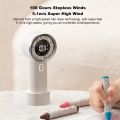 Miwaing HX130 Portable Handheld Turbo Fan with 100 Speeds Stepless Adjustment. 