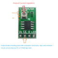 ARELENE 5PCS 30-1500MA Adjustable Constant Current LED Driver DC 3.3V 3.7V 4.2V 5V PWM Control Board Buck Power Module. 