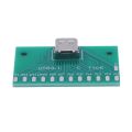 fasdaga 5X DIY 24Pin USB-C USB 3.1 Type C Female Socket Connector Smt Type with Pc Board. 