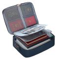 File/ Document/ Passport/ Travel Storage bag with Lock and Luggage Holder. 