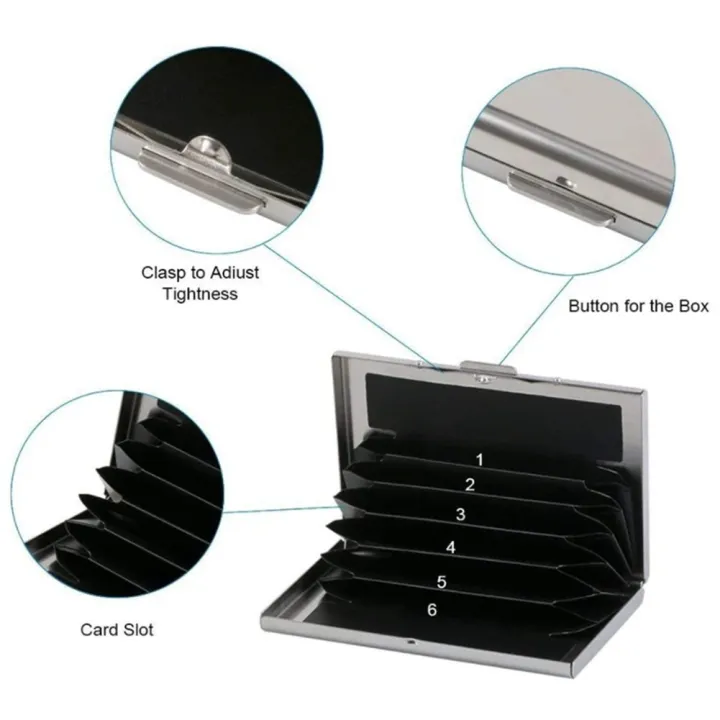 Metal%20Card%20Holder%20Wallet,Ultra%20Thin%20Stainless%20Steel%20Metal%20Wallets%20RFID%20Blocking%20Credit%20Card%20Wallet%20Holder%20-%20Image%203