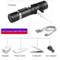 Portable LED Light Ultra Bright Flashlight Rechargeable 18650 Battery LED Torch Water Resistant Long Lasting Bicycle Light. 