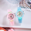 Uonevic Flashlight Luminous Grils [Renren Daily Necessities Store] Fashion Cartoon New style Dinosaur Kids Watch Watches Boys Student Baby Clocks Baby Clocks. 