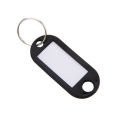 50Pcs Plastic Keychain  Key Chains  Key Fobs Luggage Id Label Name Cards Tags With Split Ring For BaggageKey Rings Accessories. 