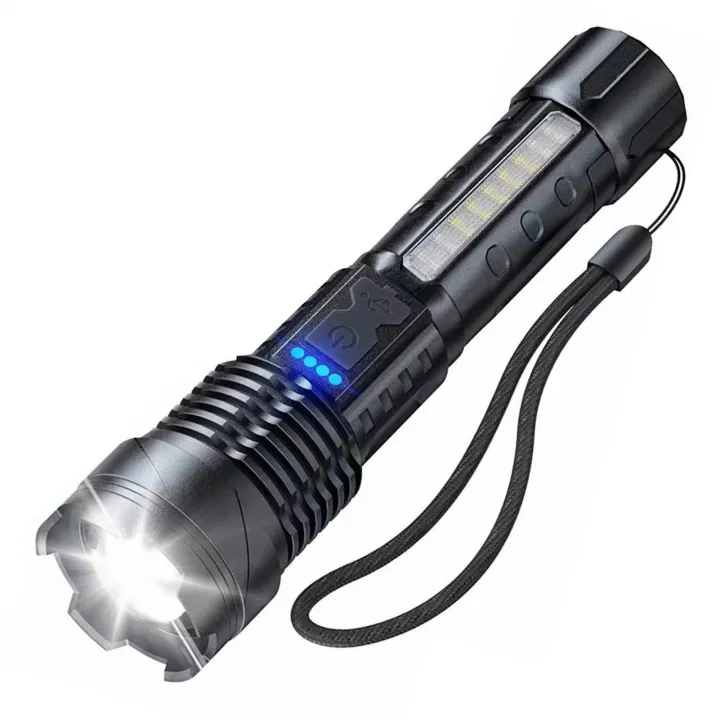 Mirage%20Outdoor%20Camping%20Flashlight%20Usb%20Rechargeable%20Led%20Flashlight%20for%20Outdoor%20Activities%20Waterproof%20Super%20Bright%205%20Modes%20Perfect%20for%20Fishing%20Hiking%20Camping%20Po%20ble%20Handheld%20Torch%20Usb-c%20Rechargeable%20-%20Image%202