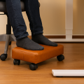 BAESIX New Ergonomic Under Desk Foot Rest with 360° Wheel Mobility, Soft Cushion Design for Home Office and Study. 