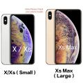 Apple iPhone Xs Max (Large Size-15.8cm Tall) Liquid Silicone Soft Cover Case | Microfiber Inside. 