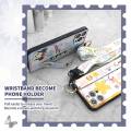 Back Cover Protective Phone Case For infinix GT 30 Pro/X6873 Wrist Strap Silicone Fashion Design Cartoon Phone Holder. 