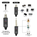 (GGBR) A11 Wireless Microphone Transmitter Receiver 2.4Ghz, XLR Microphone Wireless System, Wireless Mic Adapter for Audio Mi. 