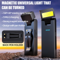 SptrryMagnetic Work Light Rechargeable COB Flashlight Suitable for Night Work Emergency Lamp Night Light Small Car Lamp. 