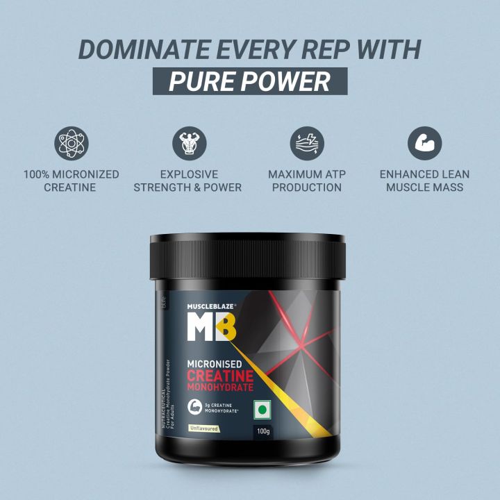 MuscleBlaze%20Micronized%20Creatine%20Monohydrate%20100g%2033%20Servings%20for%20Muscle%20Gain%20and%20Strength%20-%20Image%205