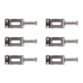 FORIDE 4X Guitar Bridge Saddles Roller Tremolo for Strat Tele Electric Guitar Accessories Silver. 
