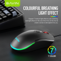 BAVIN K995 Ergonomic Wired Gaming Mouse with RGB Multifunction Keys Universal Compatible for Desktop. 