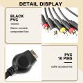 Suitable for PS2/ Component Cable 1.8M High Resolution Game Cable. 