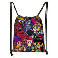 New Fortnite Cartoon Kids Primary School Students Polyester Outdoor Portable Drawstring Backpack Drawstring Bag Drawstring Bag. 