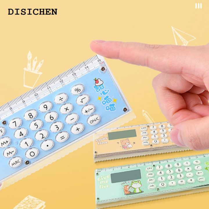DISICHEN%20Profesional%202%20in%201%2015cm%20Ruler%20Calculator%208-Digits%20Electronic%20Calculator%20Pocket%20Mini%20Stationery%20Math%20Toys%20School%20Multi-functional%20Calculator%20-%20Image%205